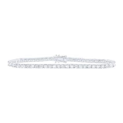 14K White Gold 6Ct-7 Diamond Tennis Bracelet