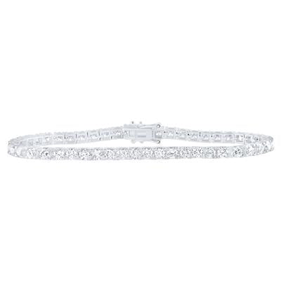 14K White Gold 7Ct-7 Diamond Tennis Bracelet