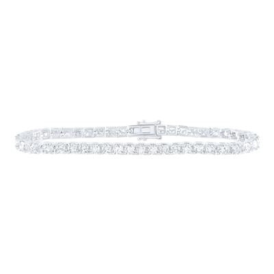 14K White Gold 8Ct-7 Diamond  Tennis Bracelet